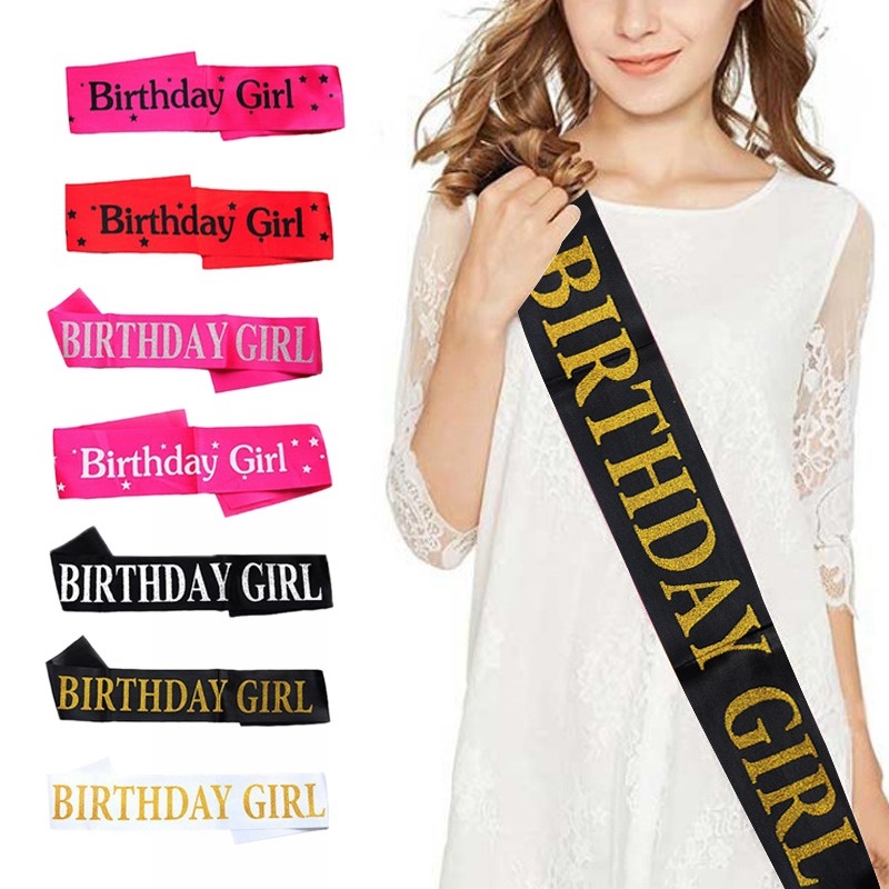 COD❤️Selempang Ulang Tahun Birthday Sash / Mom To Be / Selempang Sash Birthday Girl / Birthday Queen Princess