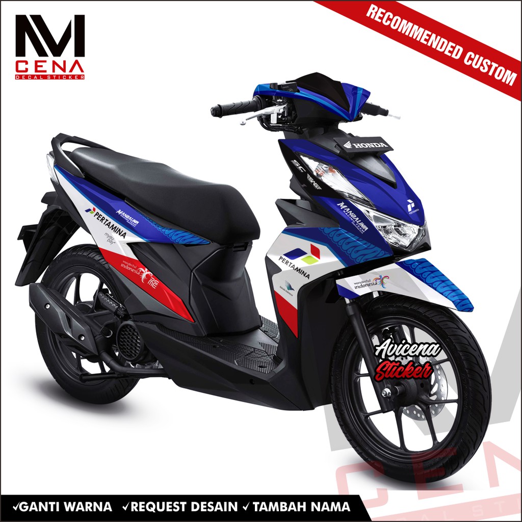 Sticker Decal Beat Deluxe 2020 Decal Sticker Beat 2020 Full body Sticker Decal Beat Street Mandalika