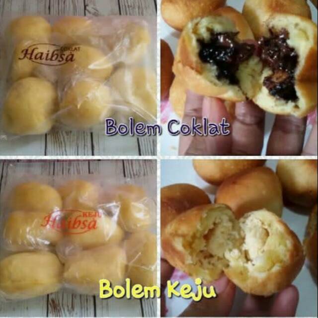 

Frozen food Roti Goreng(Bolem) coklat,keju,dan vanila susu