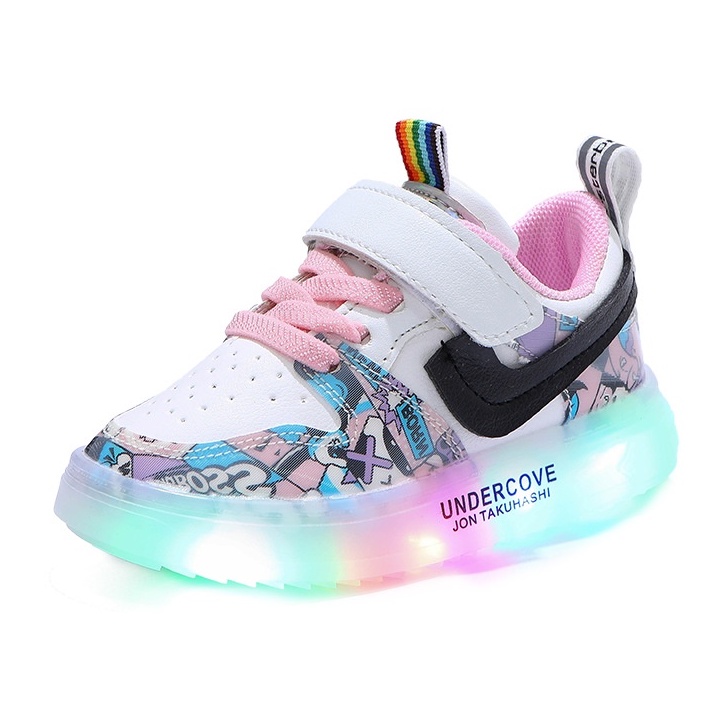 Cove Sepatu LED Anak Sneakers Anak Size 21-30 Usia 1-5 Tahun