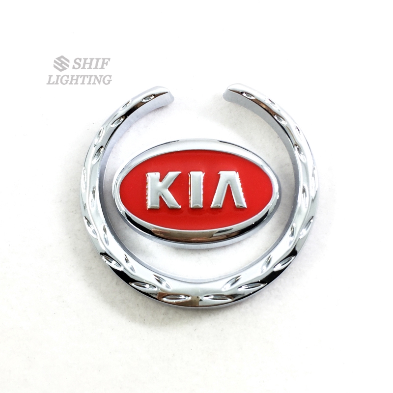 1Pc Stiker Emblem Logo KIA Bahan Metal Untuk Dekorasi Bagasi Belakang Mobil