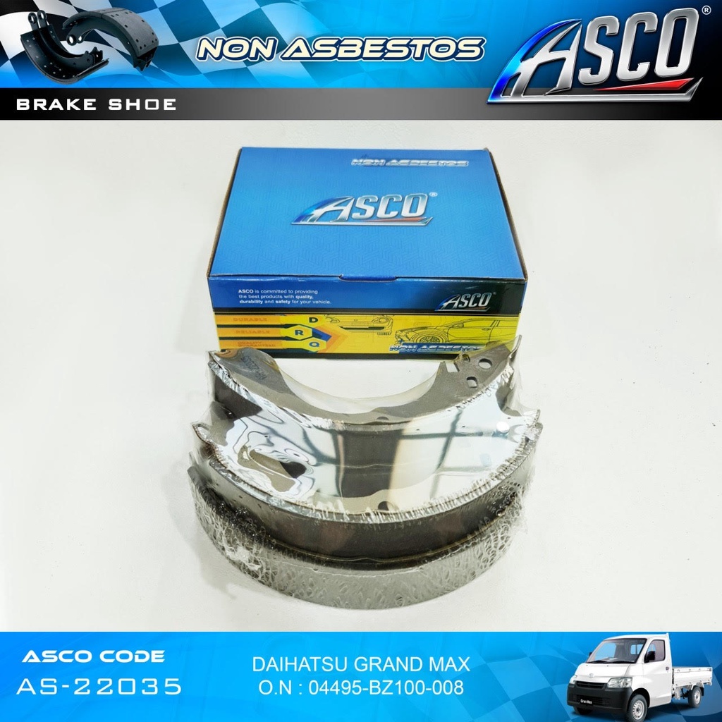 ASCO Kampas Rem-Brake Shoe Belakang Granmax