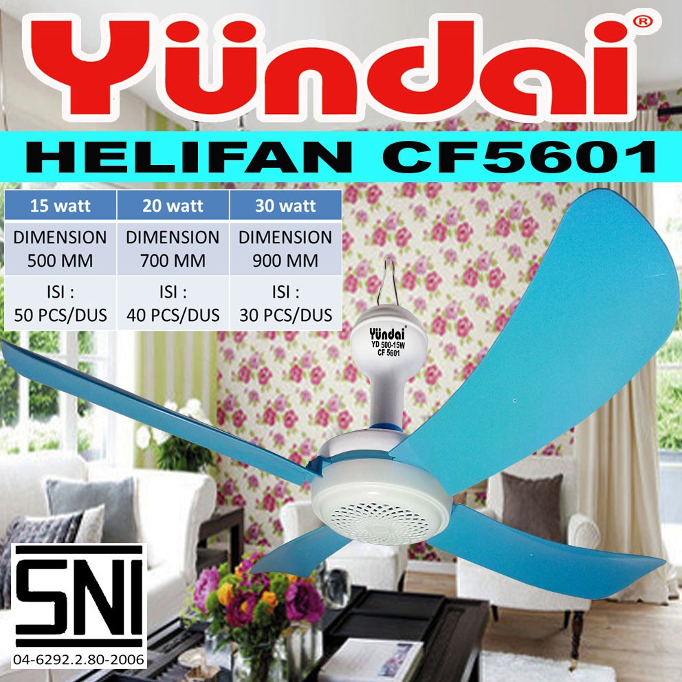 Helifan Yundai 30 Watt 5601 / Kipas Baling-baling Yundai 4 Baling