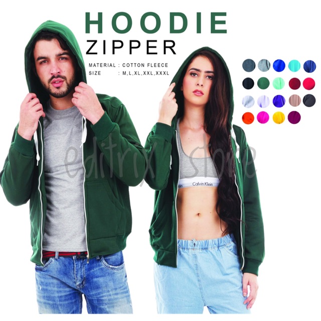 Jaket Hoodie Zipper Size L (CLEARANCE SALE)