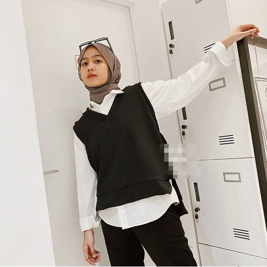 BIG SALEEE!!! SYIFA VEST BASIC / VEST ROMPI OUTER WANITA