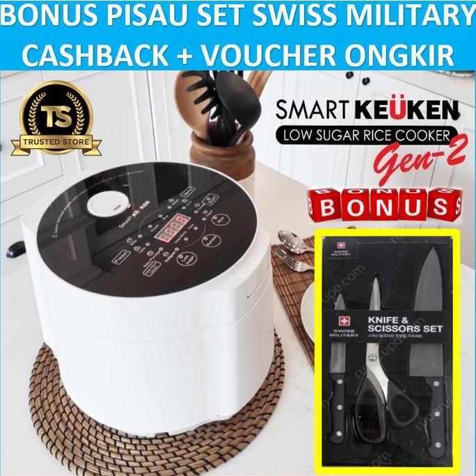 PROMO Smart Keuken Gen 2 Rice Cooker Low Carbo Rendah Karbo Ricecooker Termurah