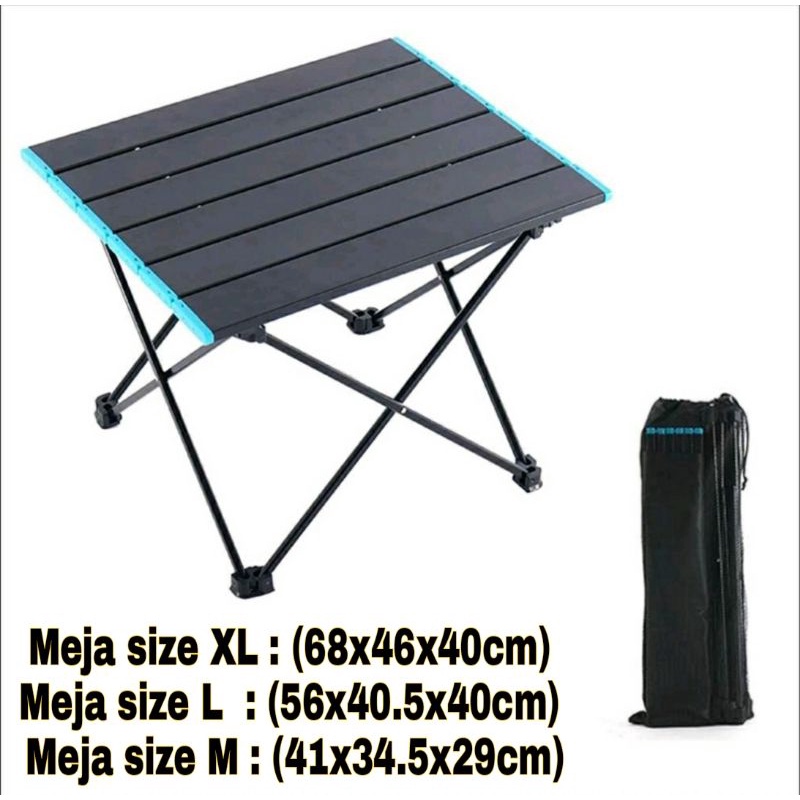 MEJA LIPAT OUTDOOR ALUMUNIUM / MEJA LIPAT CAMPING / MEJA OUTDOOR LIPAT PORTABLE / MEJA PIKNIK
