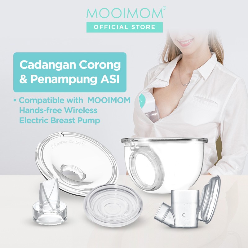 Corong Set Mooimom M2 Handsfree Wearable Sparepart Pompa Asi BreastPump Valve Diafragma