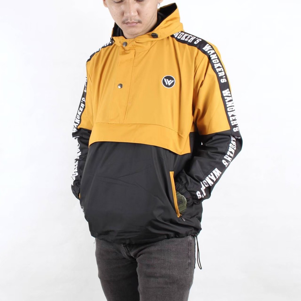 JD - JACKET CAGOULE ORIGINAL WANGKERS / JAKET CAGOULE PRIA SIMPLE 2D WATERPROOF TASLAN PARASUT