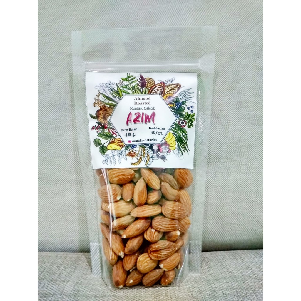 

Organic Almond Roasted 100 gr