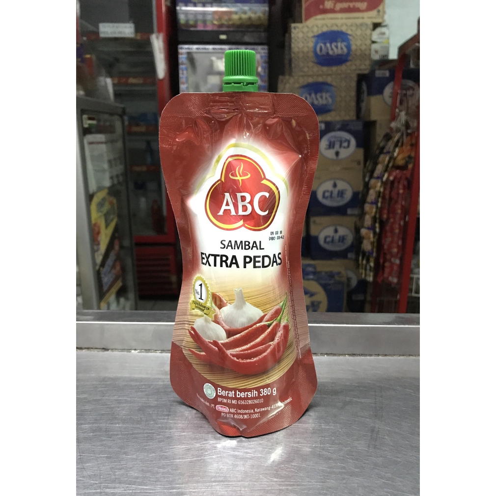 

ABC Sambal Extra Pedas Pouch 380 gram | Saus Saos Sambel Murah Promo 380g