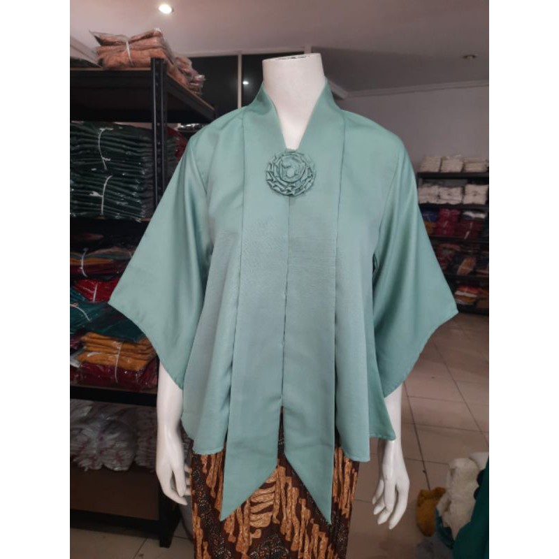 Kebaya Floy KIMONO BALOTELLI std-jumbo KeroncongBusana-Mint