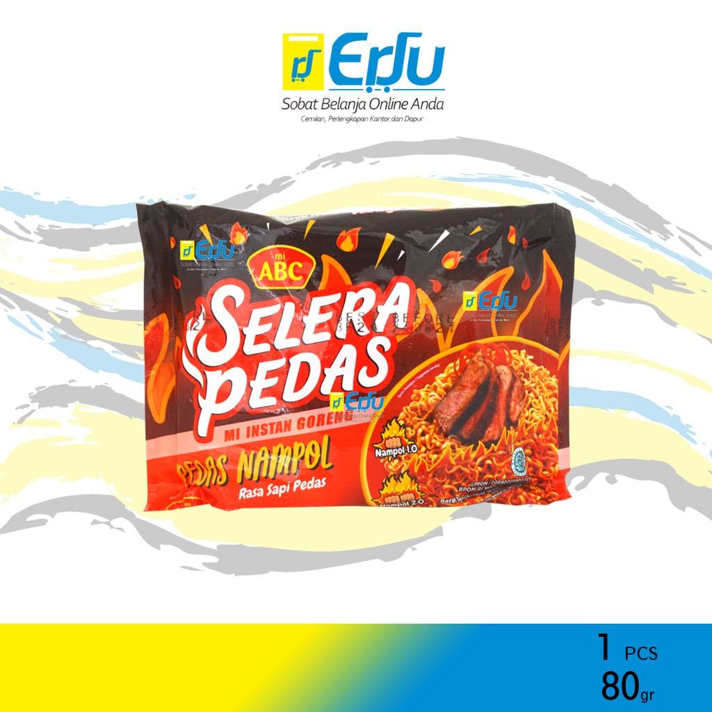 

ECER ABC Selera Pedas Nampol Sapi Pedas Mie Instan Goreng Halal MUI - 80gr