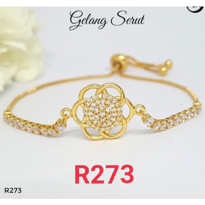 Gelang Serut Wanita Perhiasan XUPING  Lapis Emas Aksesoris