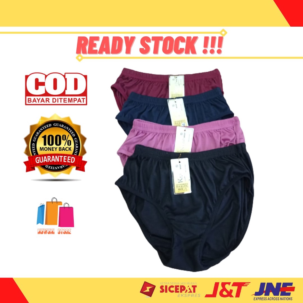 CD Wanita Warna Gelap - Celana Dalam Katun Jumbo