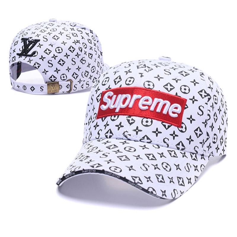 Topi supreme Lv putih grad original