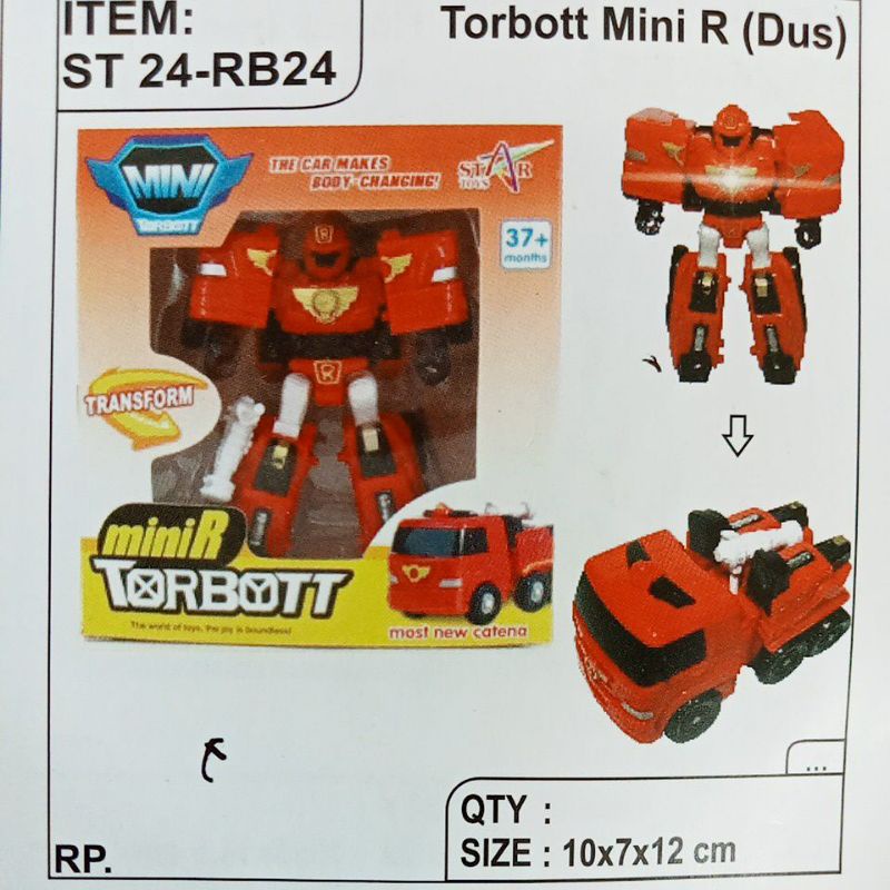 ST24-RB24 Mainan Robot Torbott Tobot Mini R Merah ST24 - RB24