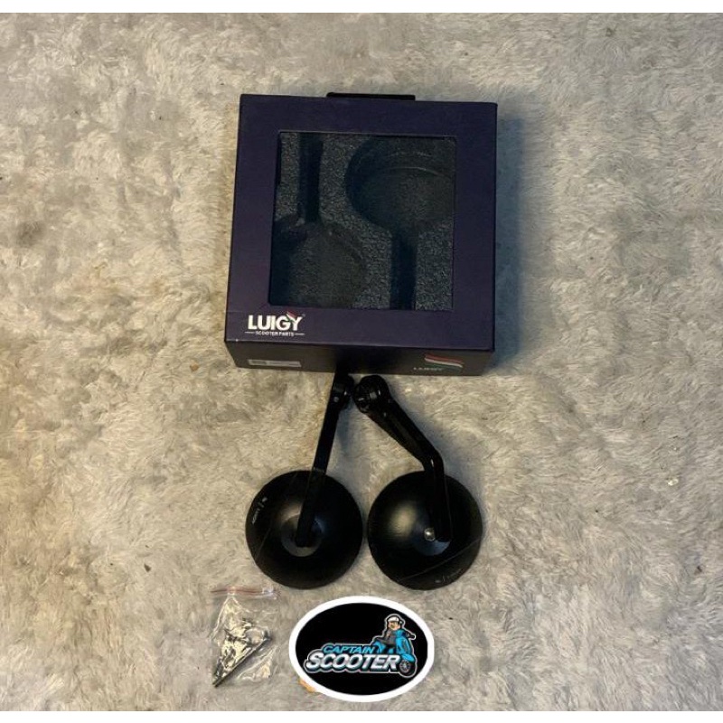 spion bar end luigy black hitam vespa sprint primavera gts lx s