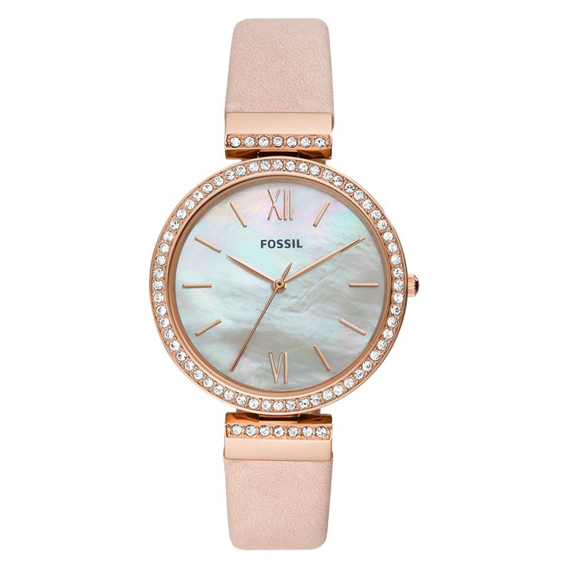 Jam Tangan Wanita Fossil Es4537 Madeline Ladies White Mother Of Pearl Dial Blush Leather Strap Shopee Indonesia
