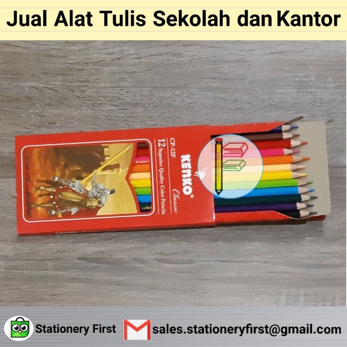 

WARNAPENSIL- PENSIL WARNA KENKO 12 PANJANG CP-12F -PENSIL WARNA