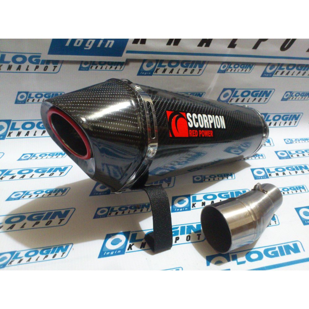 knalpot racing ninja250fi/karbu slip on scorpion