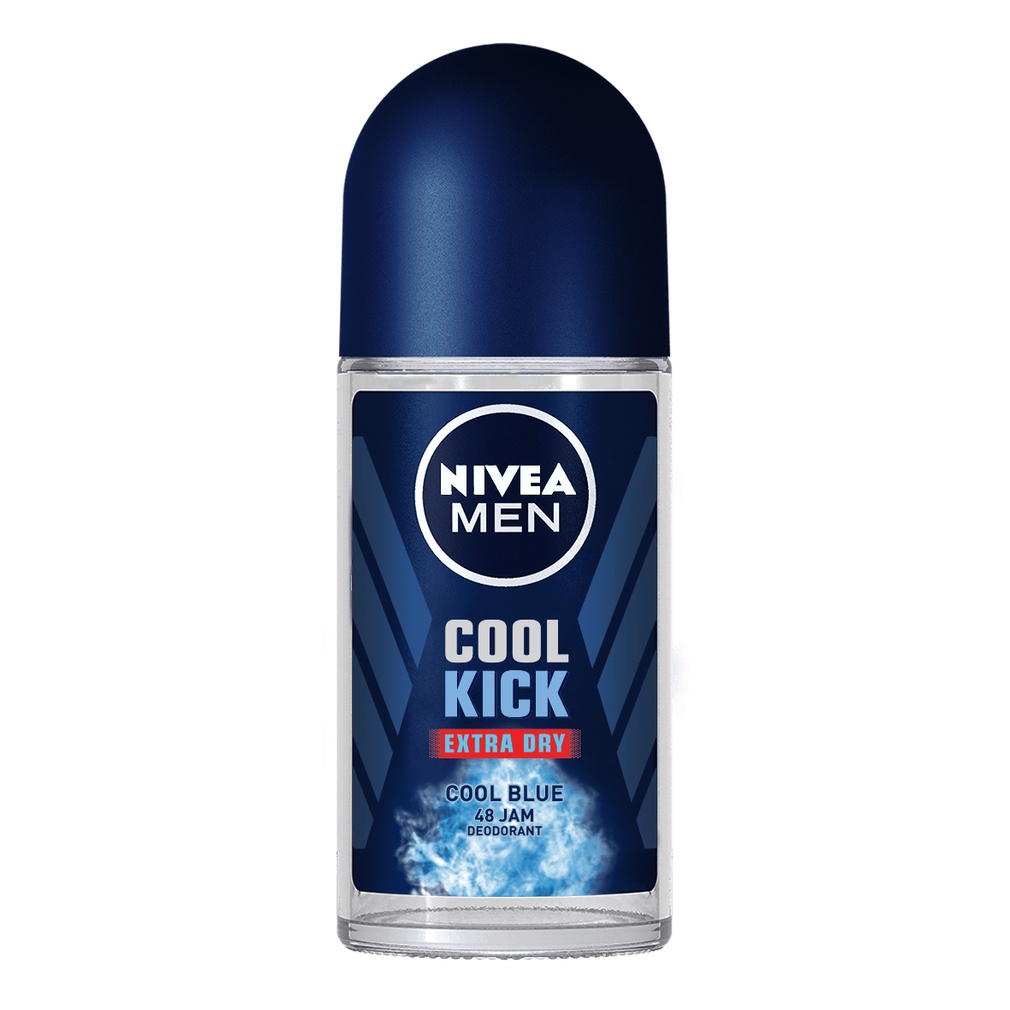 NIVEA MEN Personal Care Deodorant Cool Kick Blue Roll On 25 ml / 50 ml