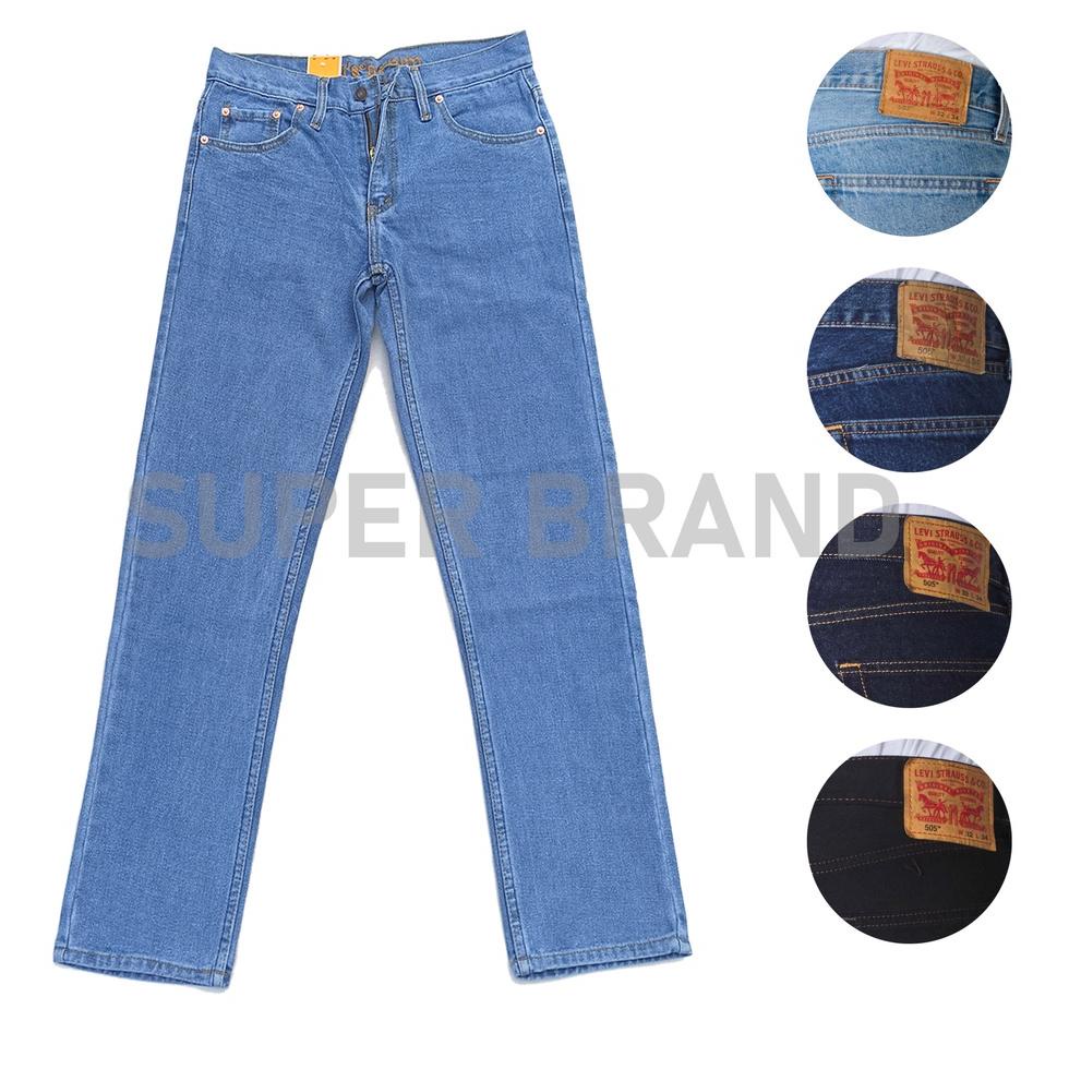 [KODE PRODUK BWQMP8340] Celana Jeans Pria Levis Standar Reguler Fit - Celana Levis Pria 505 Jeans Pa