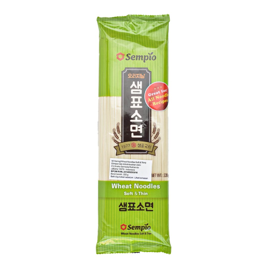 

Sempio Wheat Noodles Soft & Thin 220gr - Misua - Mee Suah - Mie Tipis Korea