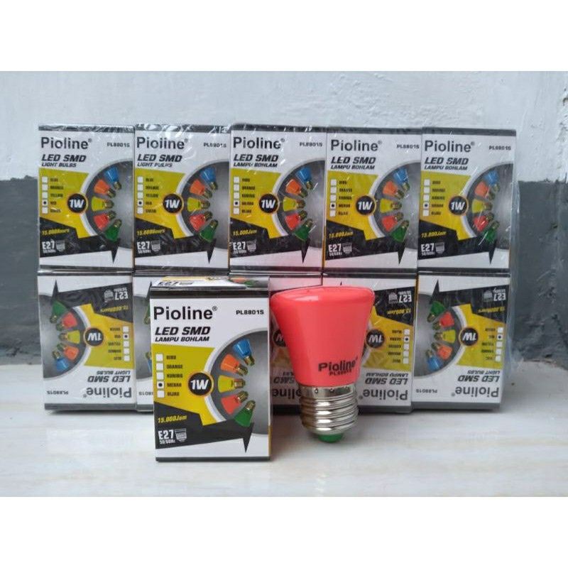 Lampu Bohlam LED SMD Warna Pioline 1W