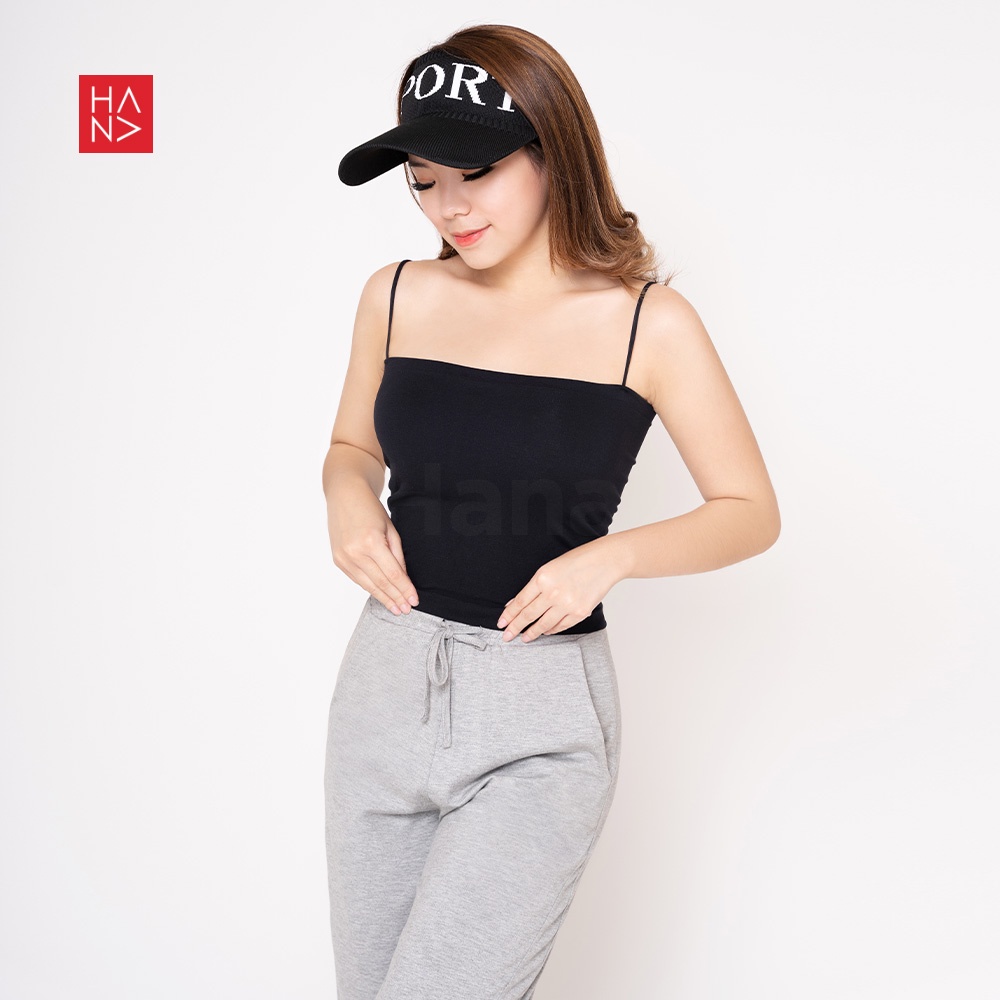 HanaFashion JKT - Kyra Square Tengtop With Bra Cup Wanita Tank Top - TT298