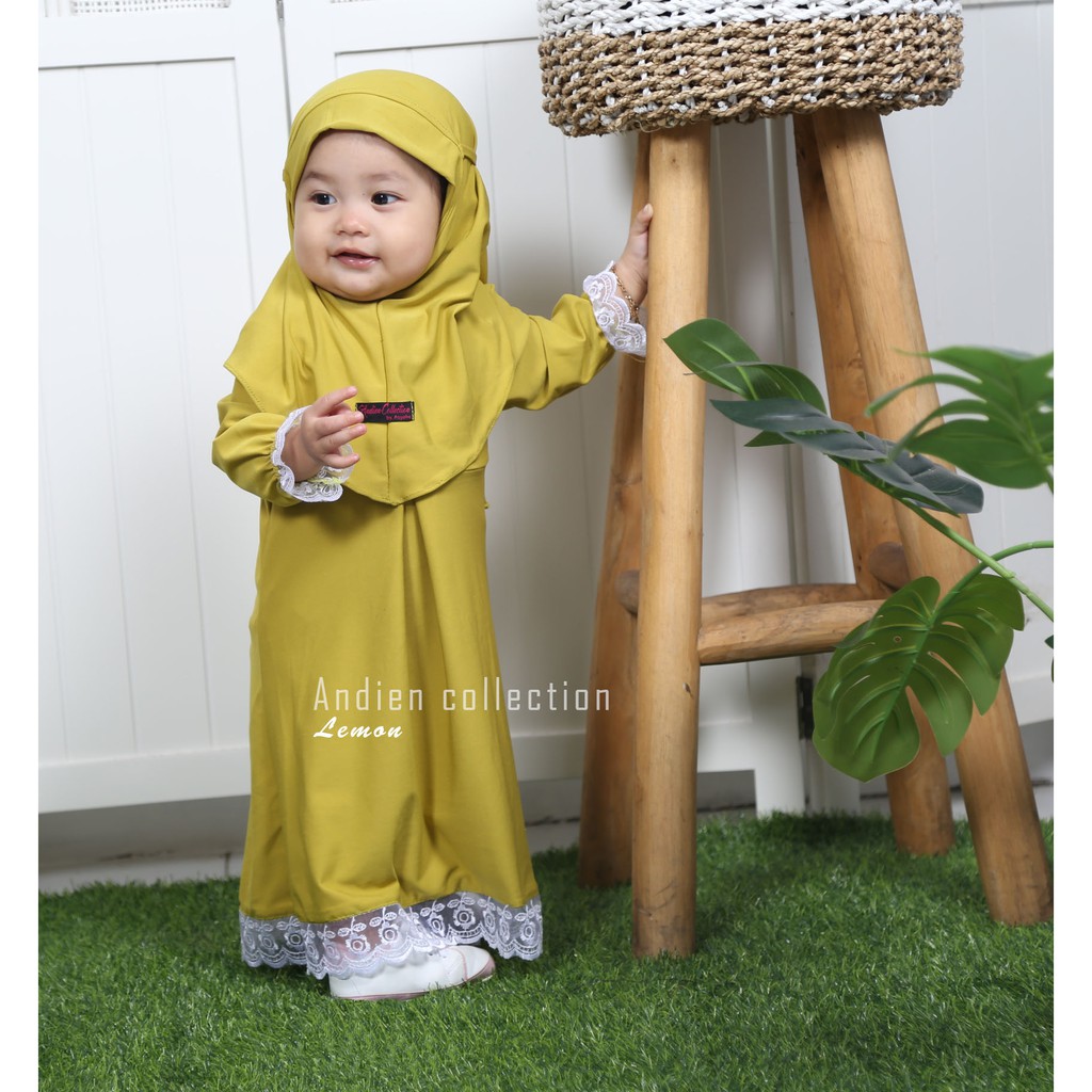 Dress  Khalisya/ GAMIS SET JILBAB  ANAK PEREMPUAN ( SIZE XS- S- M- L )