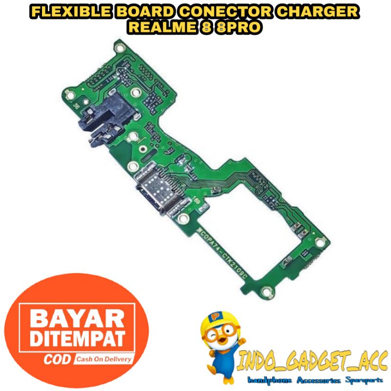 FLEXIBLE BOARD CONECTOR KONEKTOR CHARGER PAPAN CAS REALME 8 / REALME 8 PRO