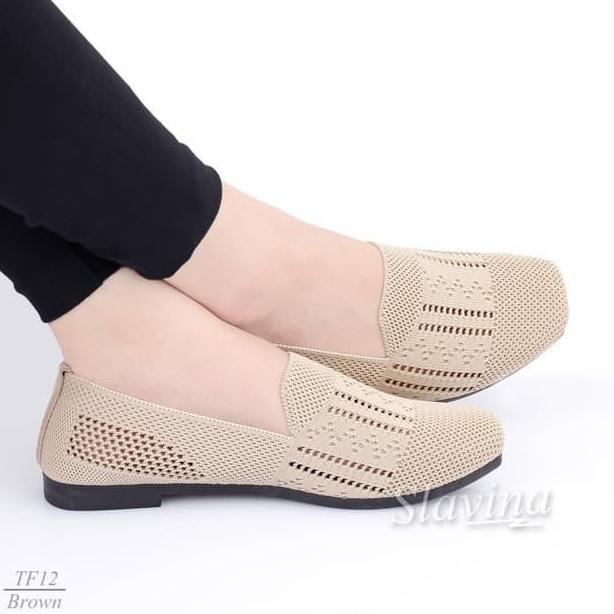 Sepatu Wanita Slavina Glassy Flat Original Import Murah TF12 Termurah