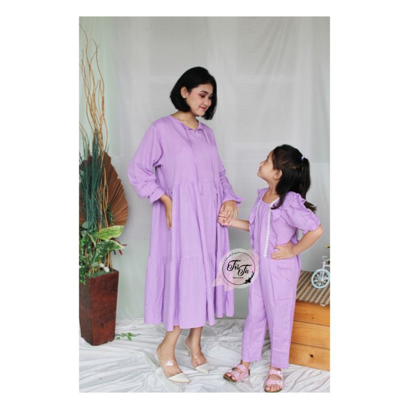 Dress couple / Dress couple mom and kids / couple mom and kids / RAYON COUPLE / LILAC