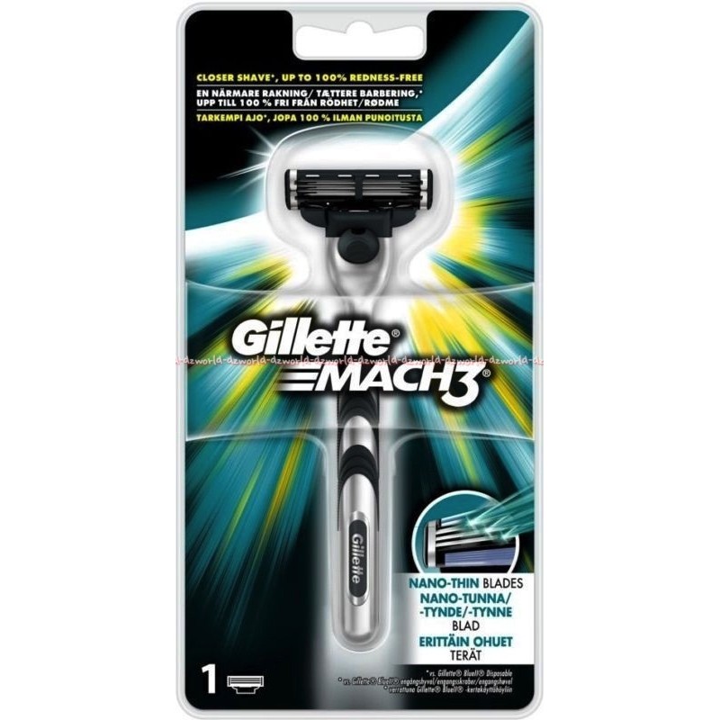 Gillette mach3 nano Blades thin Pisau Cukur Gillete Gilet Mach 3 Shaving Gilette Mac3 Pisau Cukur Pria Laki Laki