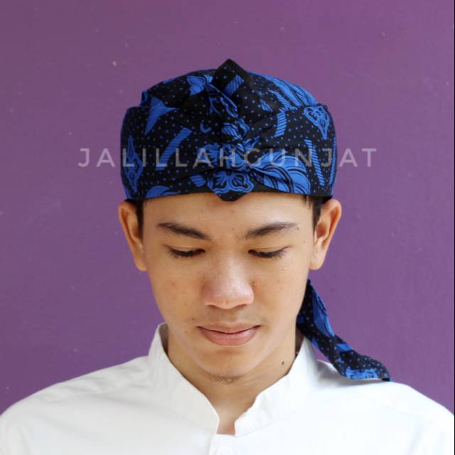 Blangkon iket sunda baduy-ikat iket totopong batik sunda baduy