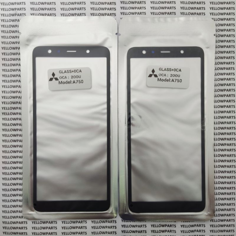 KACA GLASS LCD PLUS LEM OCA SAMSUNG GALAXY A750 A7 2018 ORIGINAL