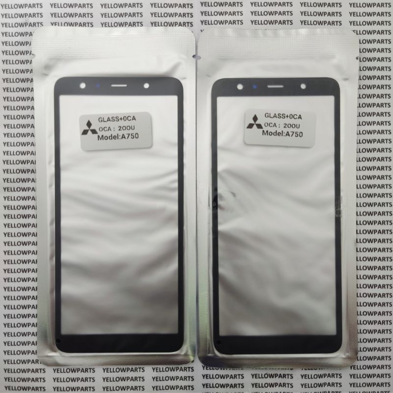 KACA GLASS LCD PLUS LEM OCA SAMSUNG GALAXY A750 A7 2018 ORIGINAL