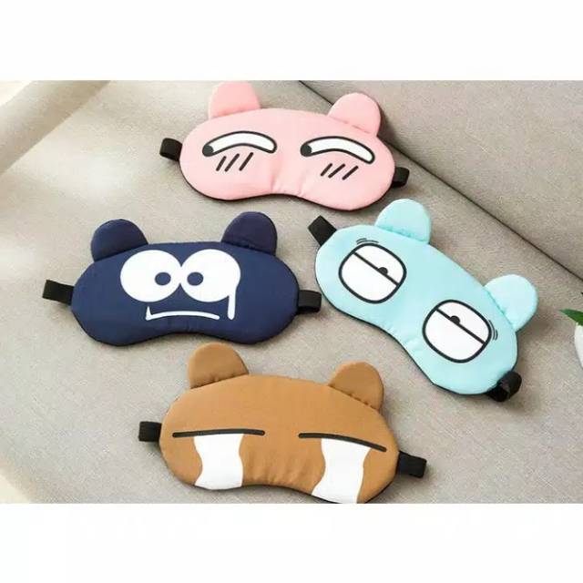 Penutup Mata Tidur Gel Sleep Mask Motif Lucu - Penutup Mata gel Karakter Lucu