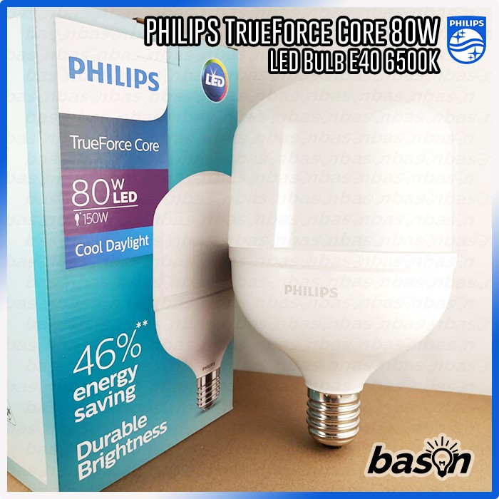 PHILIPS TrueForce Core HB LED Bulb 80W E40 - 6500K Putih