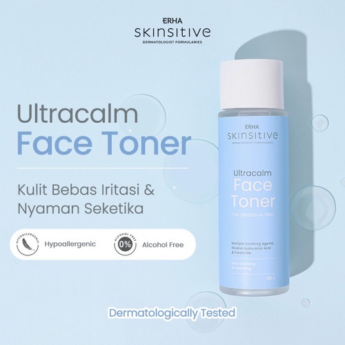 ERHA Skinsitive Ultracalm Face Wash + Toner - Sabun Muka &amp; Toner Kulit Sensitif