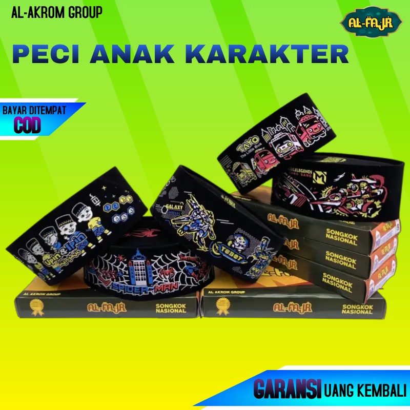 Peci Songkok Kopiah Anak Karakter Mobile Legend Murah Berkualitas