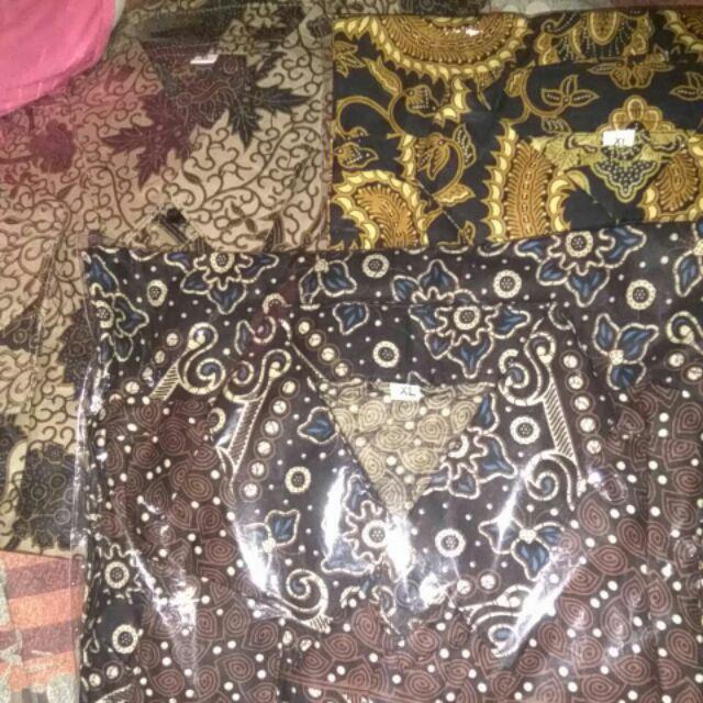 Bswart Batik Hrb026 Kenongo Lengan Panjang Padi Pekalongan M L Xl Batik Pria Murah Modern Grosir