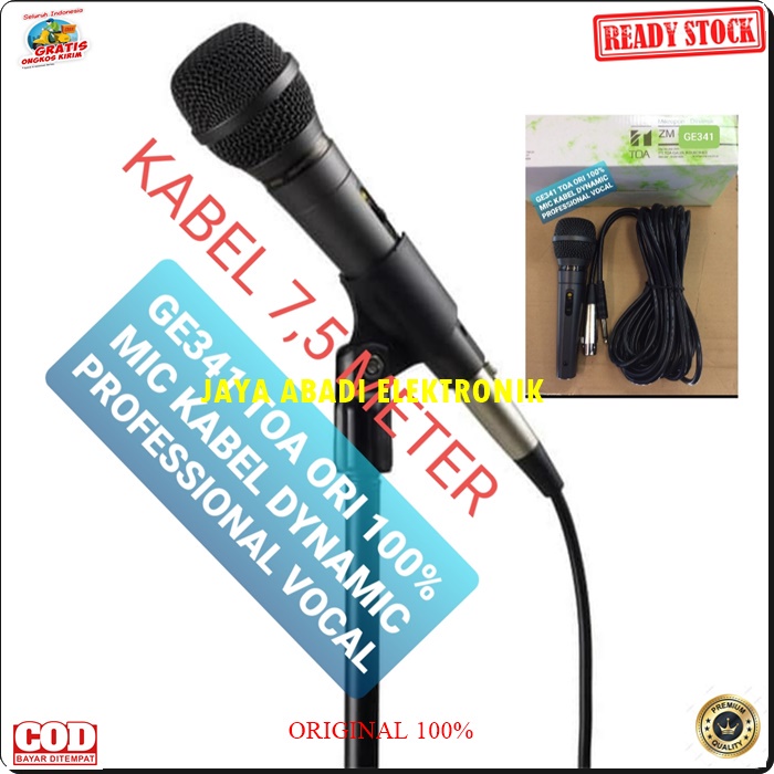 G341 TOA ORIGINAL MIC KABEL BESI KARAOKE LEGENDARY DYNAMIC MIKROPON MIK MICROPHONE CARDIOID MIKROPHONE MEETING METING CABLE VOKAL ARTIS VOCAL AUDIO SOUND BEST SISTEM PROFESIONAL PRO PENGERAS SUARA HIFI SUARA SENSITIF MC PIDATO SEMINAR CERAMAH ACARA LEGEND