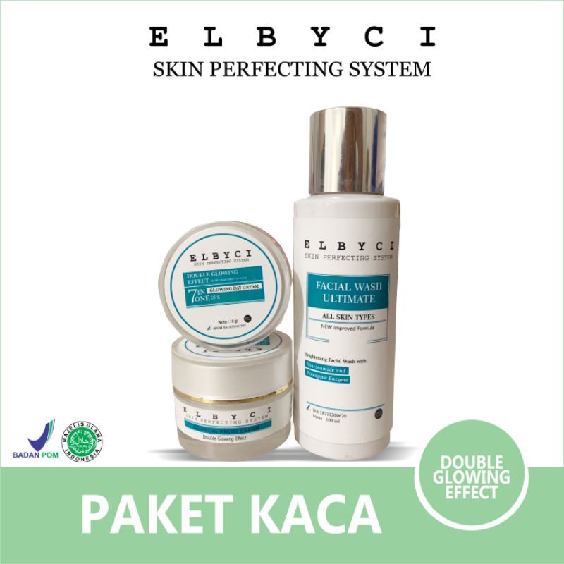 Elbyci Paket Double Glowing KACA +Anti Aging