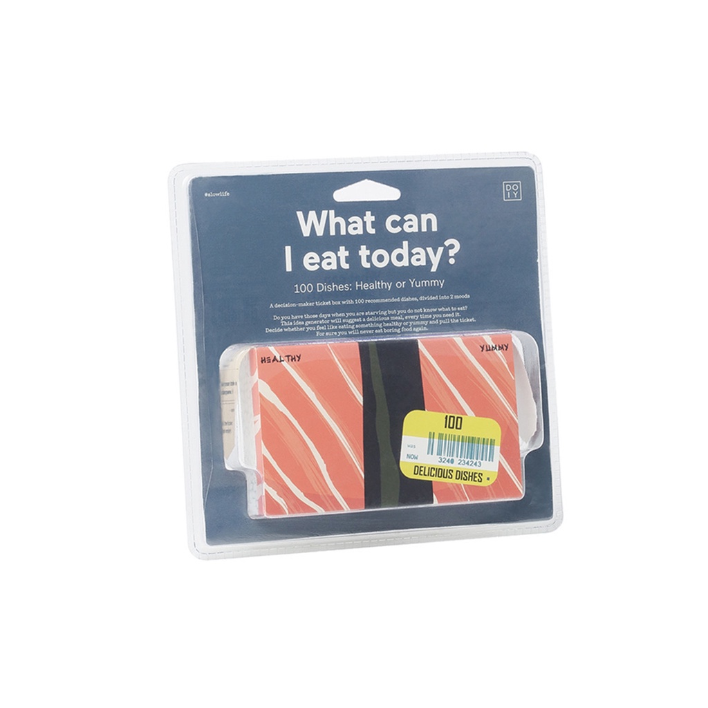

DOIY What Can I Eat Today Activity Box Paper Game