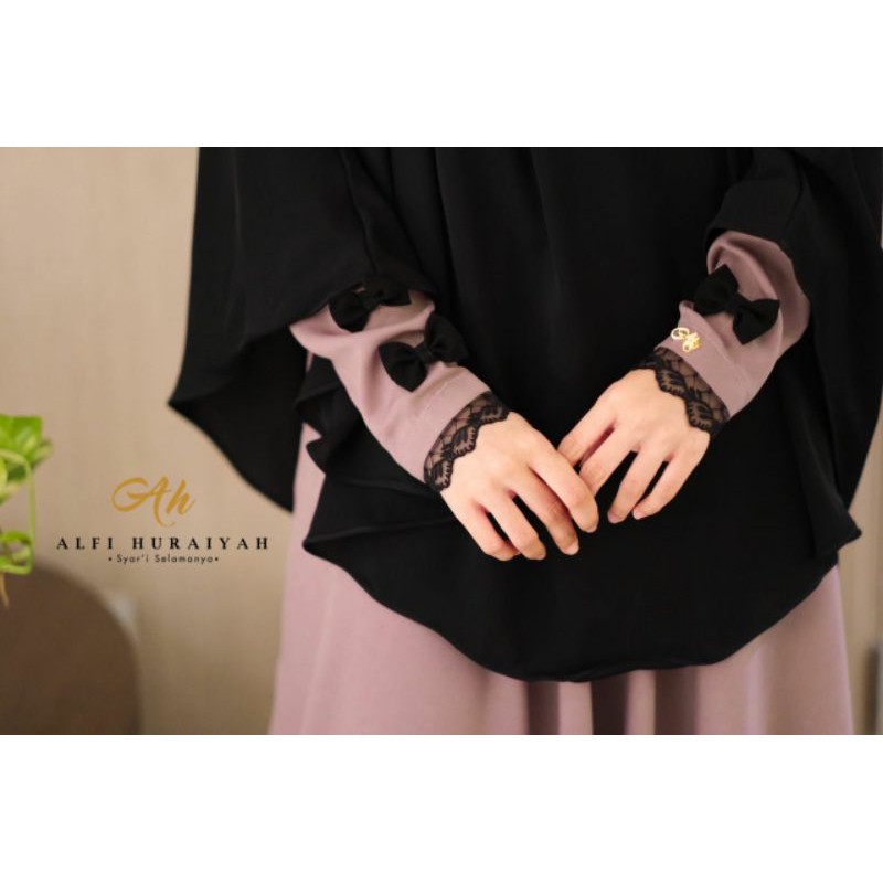 gamis mandala lavender by Alfi Huraiyah