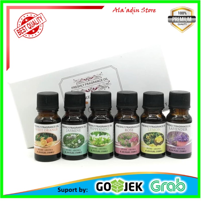 Cuci Gudang Pure Aroma Essential Fragrance Oil Aromatherapy 6 in 1 10ml