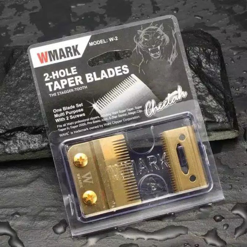 mata pisau cukur rambut kemei whal super taper blade gold/ emas wmark