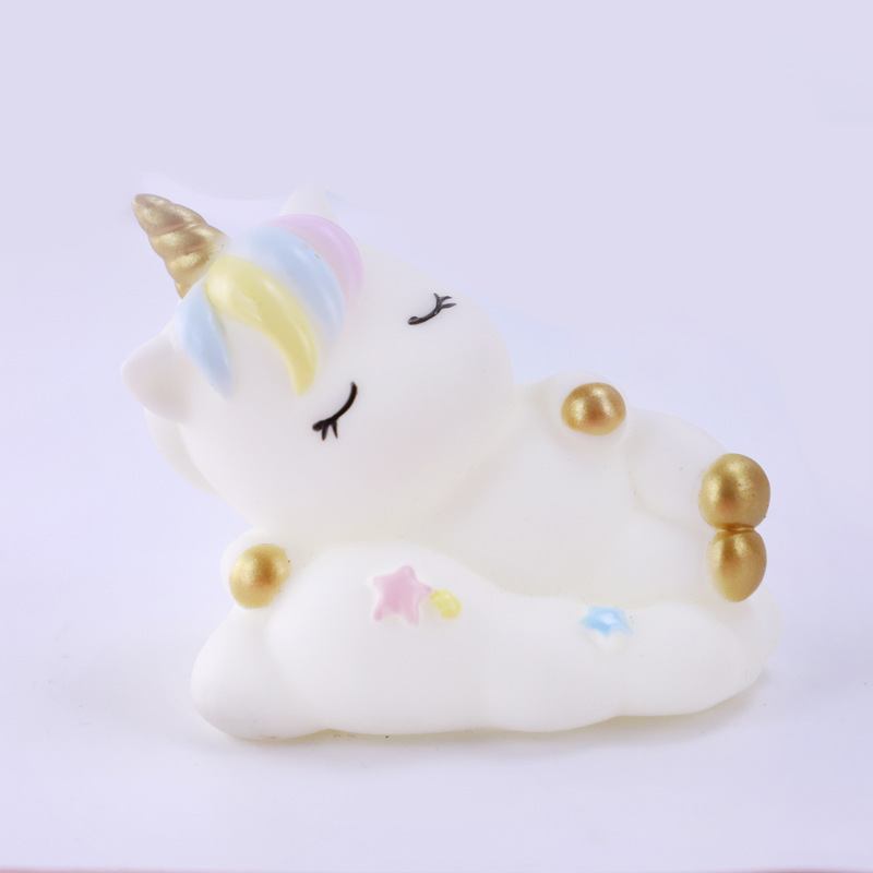 9pcs / set Topper Kue Desain Kartun Unicorn Awan Untuk Dekorasi Pesta Ulang Tahun Anak